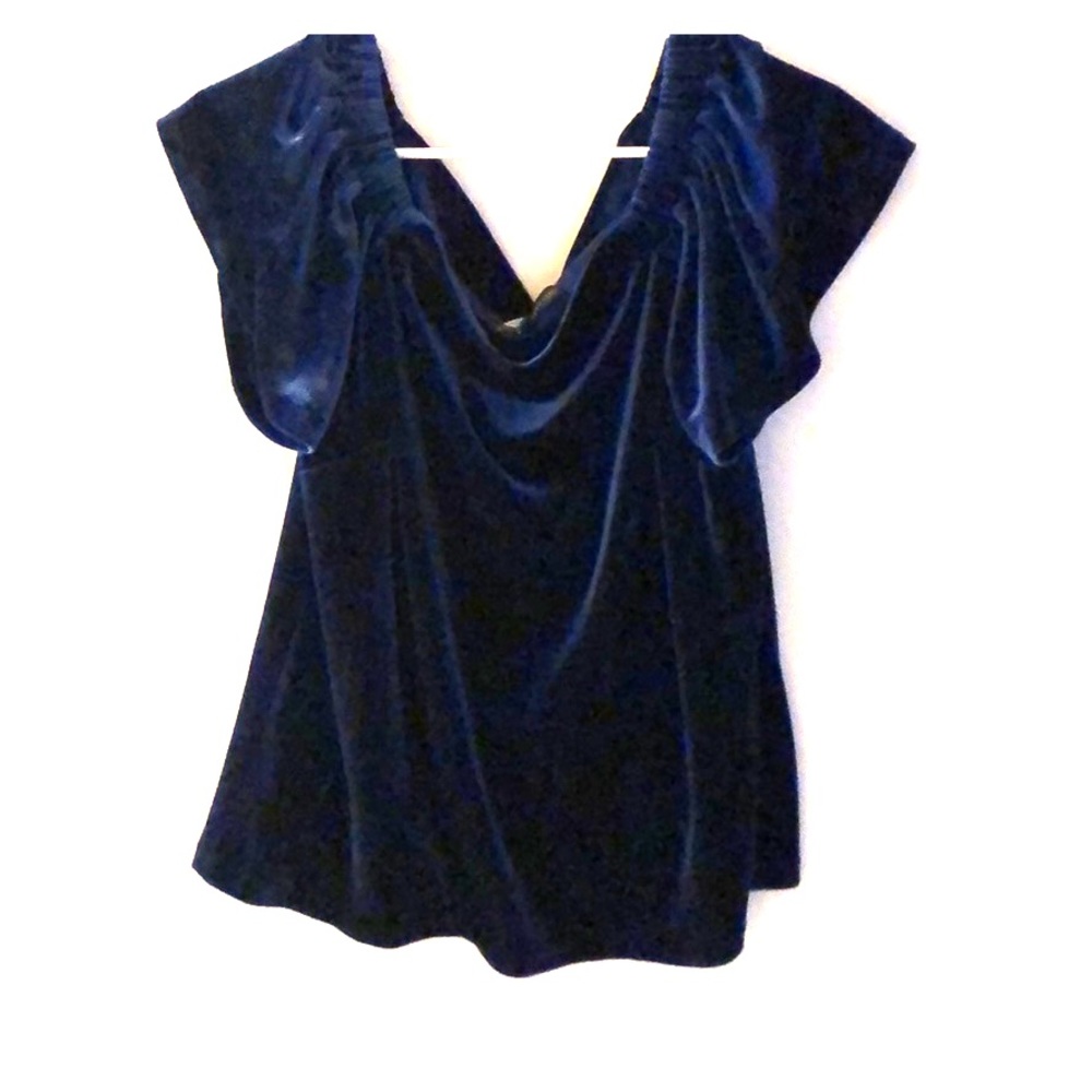 Like new WHBM velvet off the shoulder top